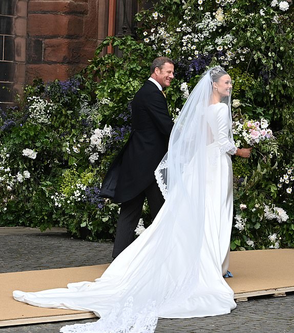 7 June 2024.The Wedding of Hugh Grosvenor, the Duke of Westminster to Olivia Henson at Chester Cathedral.Credit: Justin Goff/GoffPhotos.com Ref: KGC-03