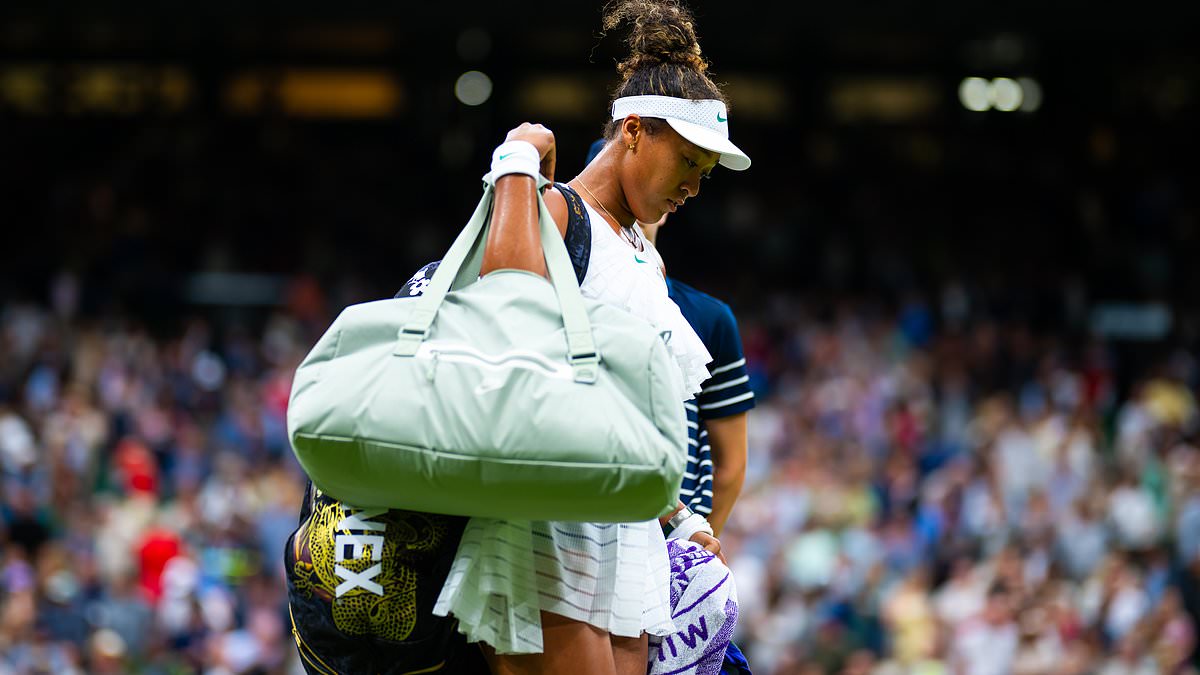 Naomi Osaka Faces Crushing Defeat Against Emma Navarro in Wimbledon Second Round Showdown on Centre Court