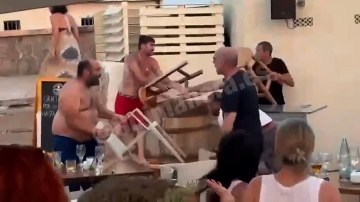Drunken Brawl Erupts at Majorca Beach Club as Party-Goer Attacks Staff and Calls for Reinforcements, Leaving Several Injured