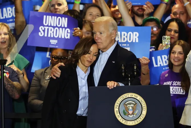 Joe Biden Declares Kamala Harris Possesses Saintly Morality During Pittsburgh Labor Day Event, Leading to Backlash from Catholic Theologians