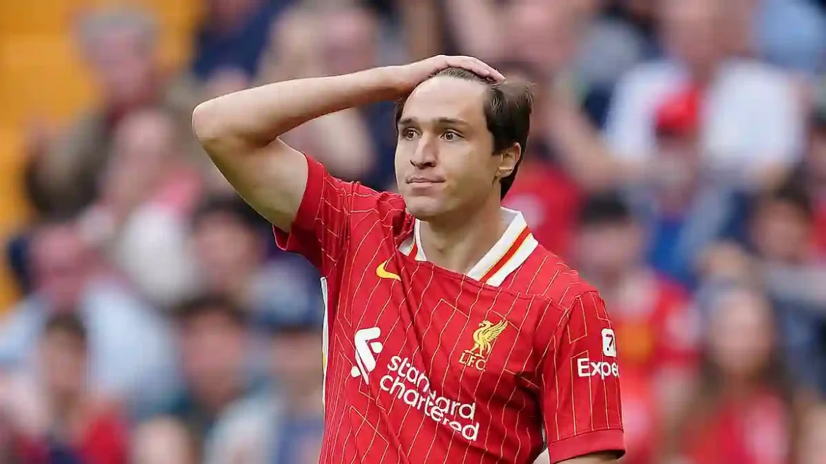 Liverpool Forward Federico Chiesa Faces Setback and Misses Champions League Clash Against Bologna at Anfield Following Training Injury