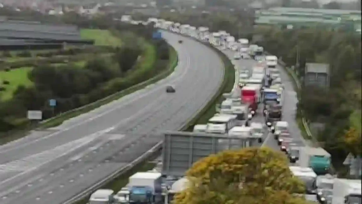 Drivers Trapped in Extensive Queues for Hours as Lorry Fire Shuts Down M5 Motorway, Causing Chaos Between Junctions 22 at Burnham-on-Sea and 23 at Puriton