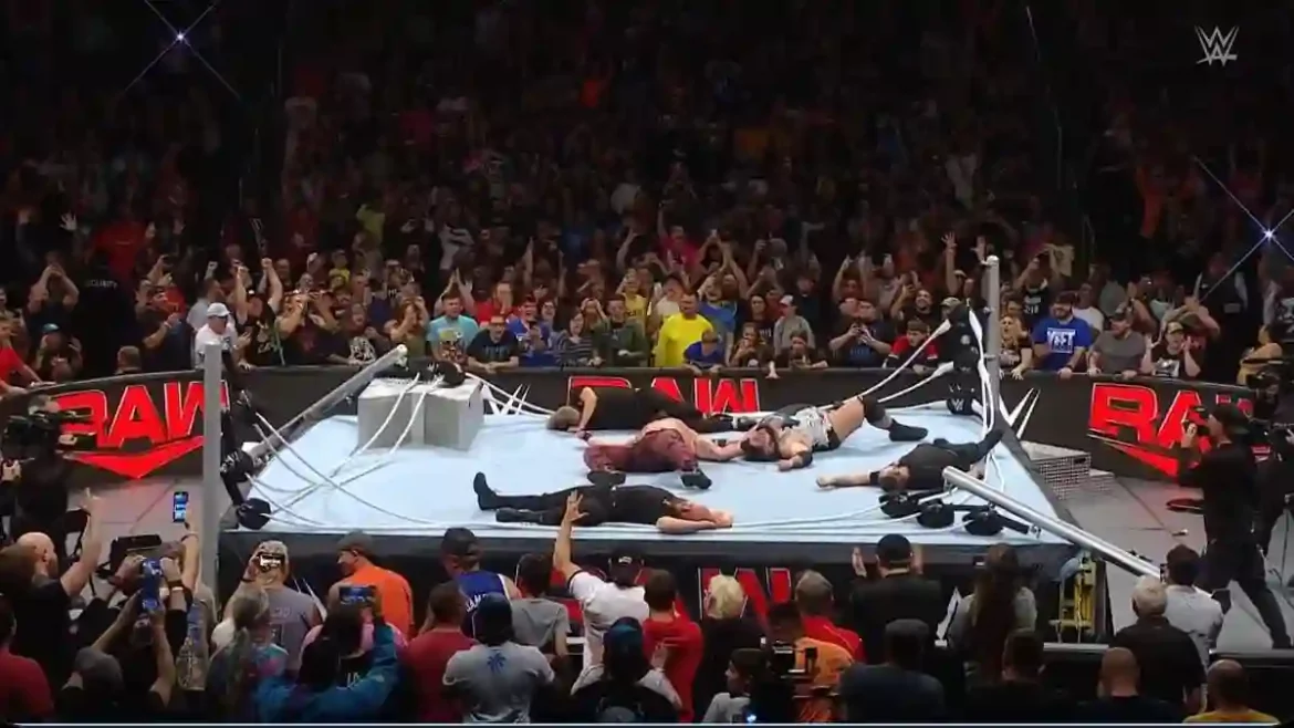 WWE RAW Concludes with a Shocking Collapse of the Ring as Seth Rollins Surprises Fans with His Return and Braun Strowman Claims Victory Against Bronson Reed