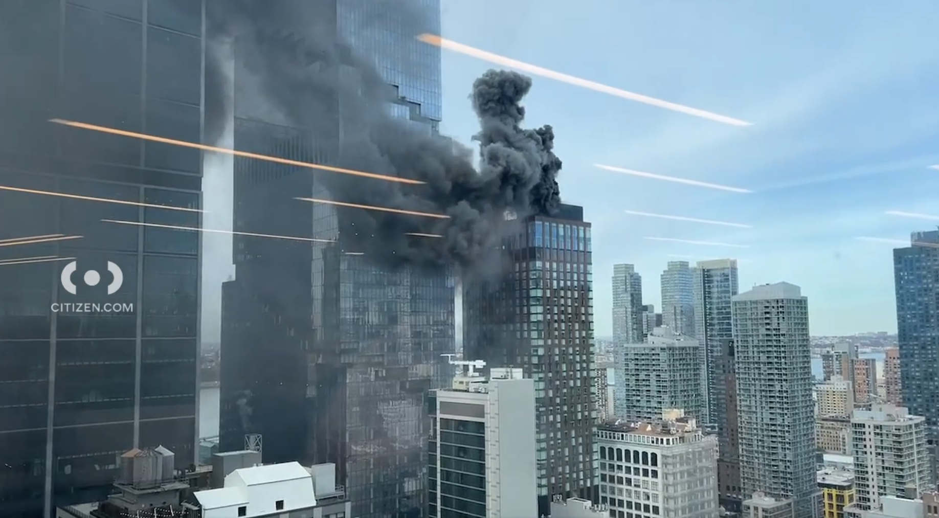 Massive Fire Erupts On Roof Of Luxury High-rise In Manhattan’s Hudson ...