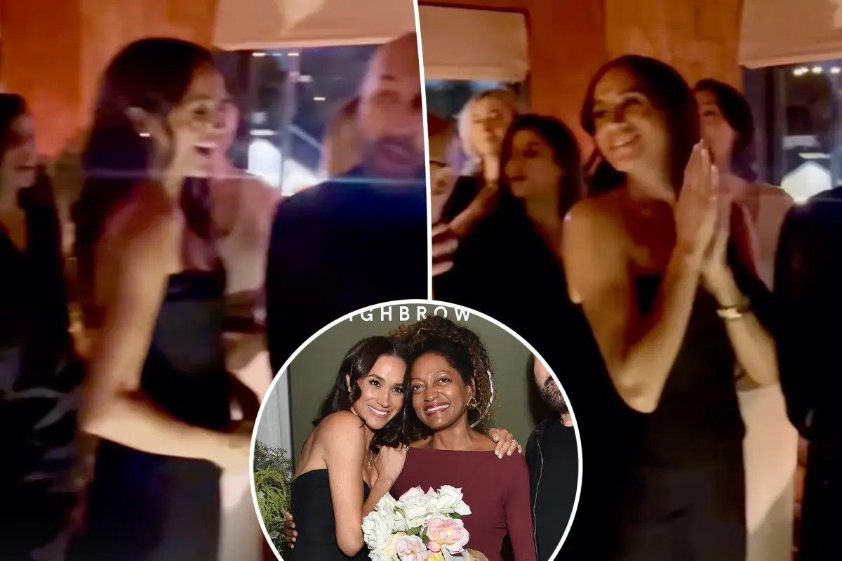 Meghan Markle Steals The Show Dancing With Friends At Glamorous Los