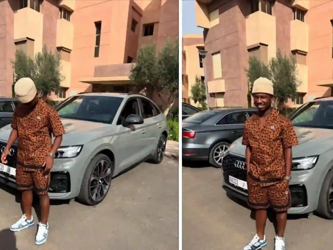 South African Footballer Cassius Mailula Takes the Internet by Storm with His Instagram Post Featuring a Sleek Audi Q5 in Morocco, Leaving Fans in Awe