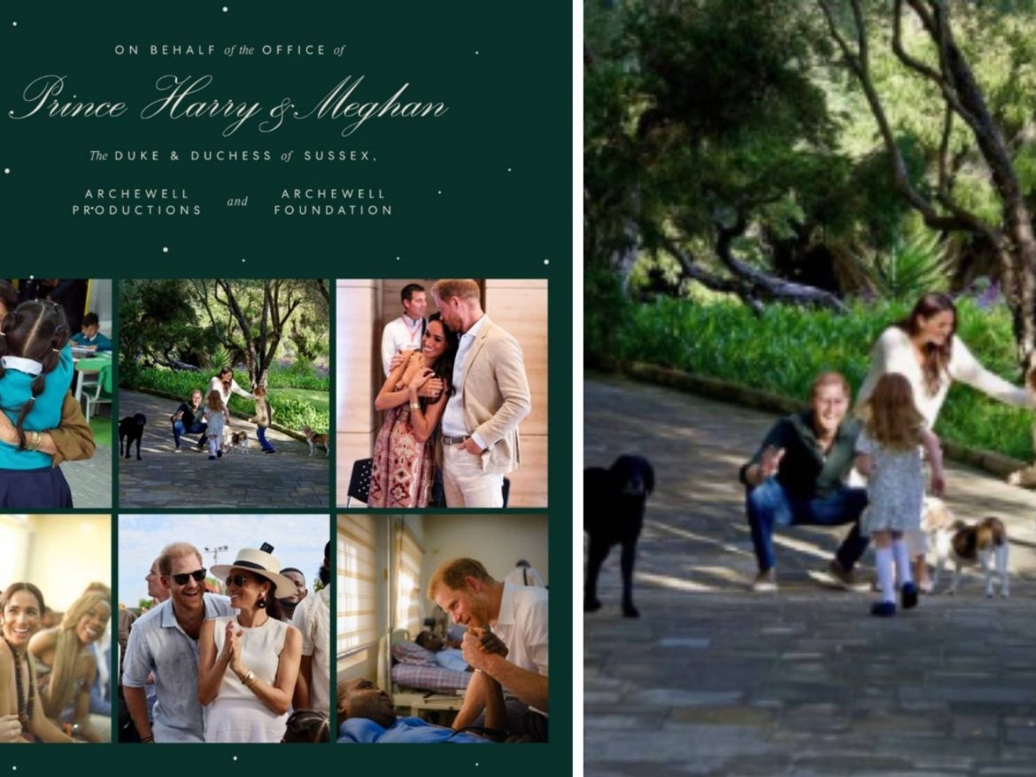 Duke and Duchess of Sussex’s 2024 Christmas Card Pays Tribute to Princess Diana’s Legacy with Special Moment Involving Their Children in Montecito