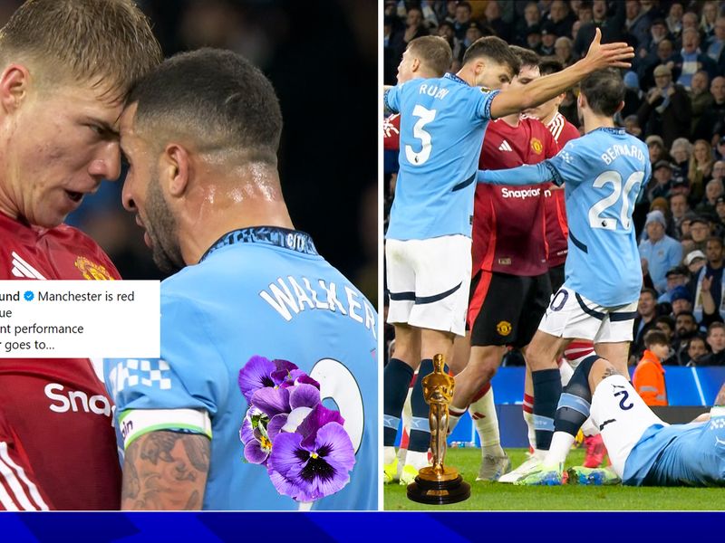 Manchester City’s Kyle Walker Criticized for Faking Injury in Fiery Derby Loss to Manchester United with Piers Morgan and Roy Keane Leading the Criticism