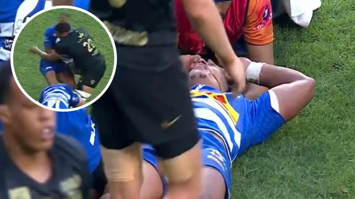 Yannick Youyoutte receives five-week ban for dangerous tackle on Manie Libbok during Champions Cup match in Nelson Mandela Stadium