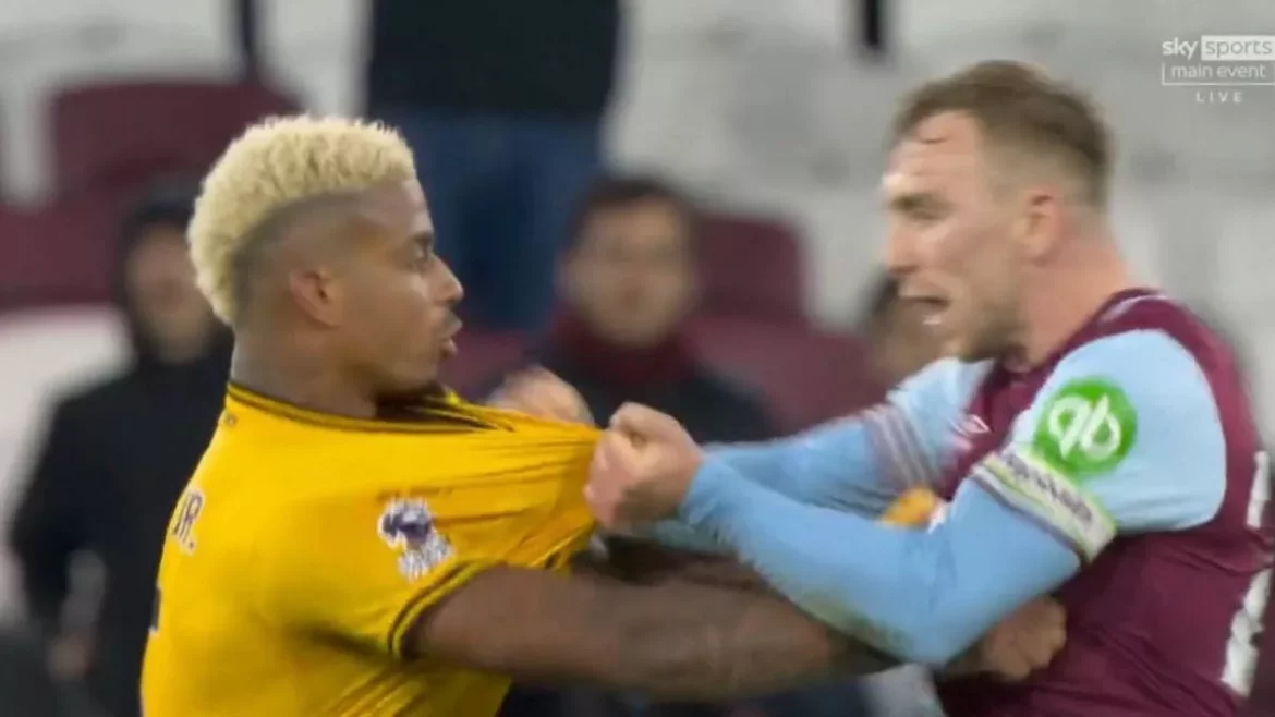 Wolves Captain Mario Lemina Issues Public Apology After Heated Post-Match Clashes With West Ham’s Jarrod Bowen at London Stadium