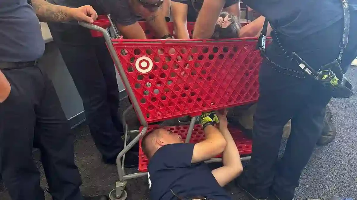 Virginia mother describes terrifying moment her toddler’s fingers got stuck in a Target shopping cart and required fire department rescue