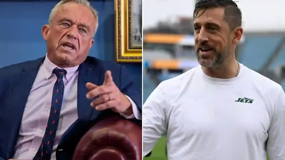 Aaron Rodgers Supports Robert F. Kennedy Jr. as He Prepares for Confirmation Hearing for Health Secretary Position in Washington DC