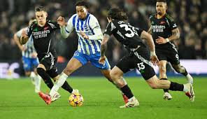 Arsenal struggles to maintain title race momentum as Brighton penalty equalizes in tense Premier League clash in London