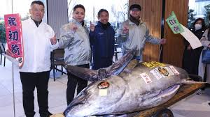 Onodera Group Pays $1.3 Million for 276kg Bluefin Tuna in Tokyo’s Annual New Year Auction, Marking the Second Highest Price Ever