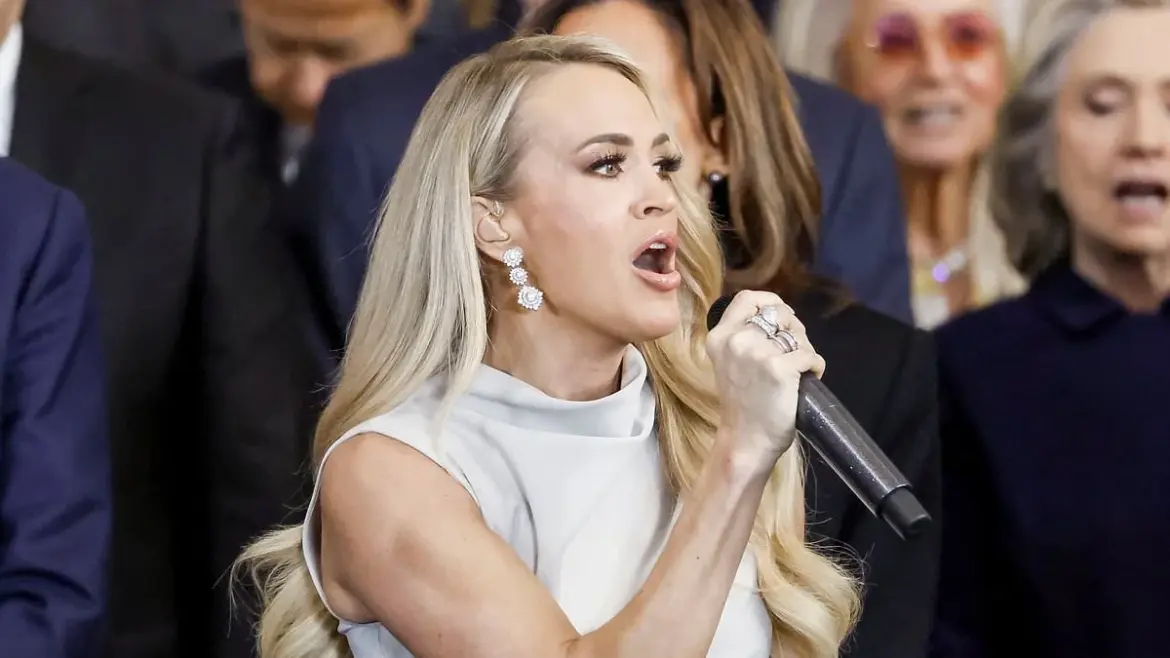 Carrie Underwood Faces Technical Glitches and Frustration During Her Performance at Donald Trump’s 2025 Presidential Inauguration in Washington D.C.