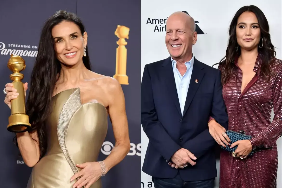 Bruce Willis’ Ex-Wife Emma Heming Willis Cheers on Demi Moore for Her Golden Globe Win in a Heartwarming Social Media Post from Beverly Hills