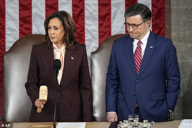 Vice President Kamala Harris Upholds Her Constitutional Duty to Certify the Results of the 2024 Election at the United States Capitol Amidst Personal and Political Challenges