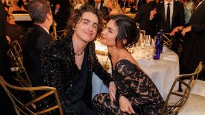 Kylie Jenner and Timothée Chalamet Share a Rare Moment Together at the 2025 Golden Globes in Beverly Hills