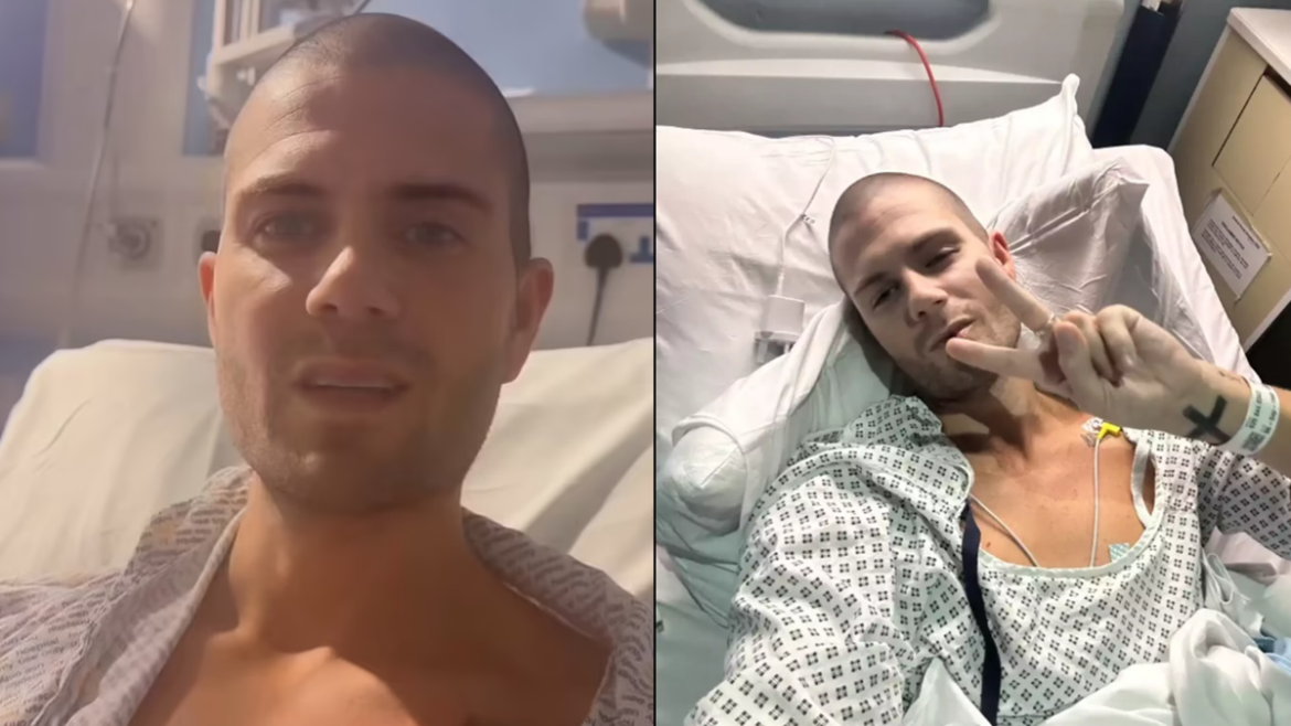 Max George shares his battle with health complications after emergency heart surgery in Manchester