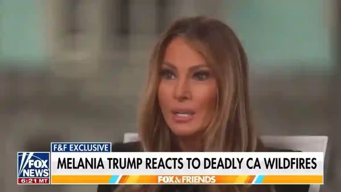 Melania Trump Shares Her Heartfelt Prayers and Calls on the Government to Provide Urgent Support for the Victims of the Devastating California Wildfires