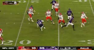 Michael Pierce Catches His First Career Interception for Baltimore Ravens Against Cleveland Browns in Regular-Season Finale