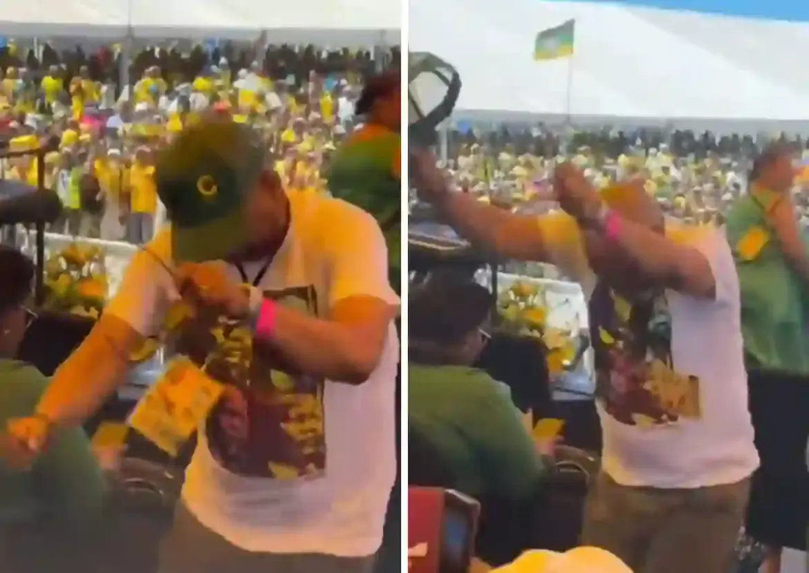 South African Electricity Minister Kgosientsho Ramakgopa Celebrates ANC’s Milestone with Stunning Dance Performance at 113th Anniversary in Khayelitsha