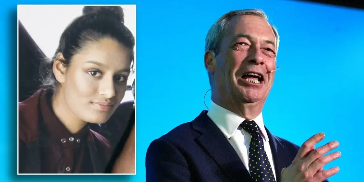 Nigel Farage Contemplates Shamima Begum’s Return to the UK Amid Calls from International Allies While Confronting Resignations and Tensions Within His Party