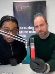 Prince William teams up with science influencer Big Manny for fun experiment at NatureMetrics in Guildford