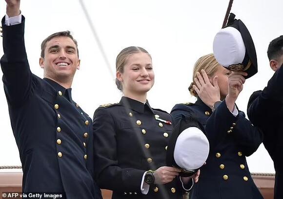 Princess Leonor Embarks on a Six-Month Navy Training Journey from Cadiz as King Felipe and Queen Letizia Bid Farewell with Pride