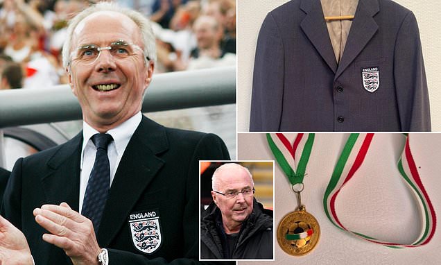 Sven-Goran Eriksson’s Football Memorabilia and £8.64 Million Debt Go Under the Hammer in Sweden Following His Death