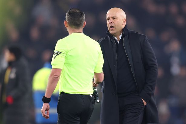 Liverpool manager Arne Slot breaks his silence on heated confrontation with referee Michael Oliver after chaotic Everton draw at Goodison Park