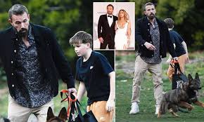 Ben Affleck Shows Off Gray Hair While Enjoying a Day at the Park with Son Samuel in Los Angeles