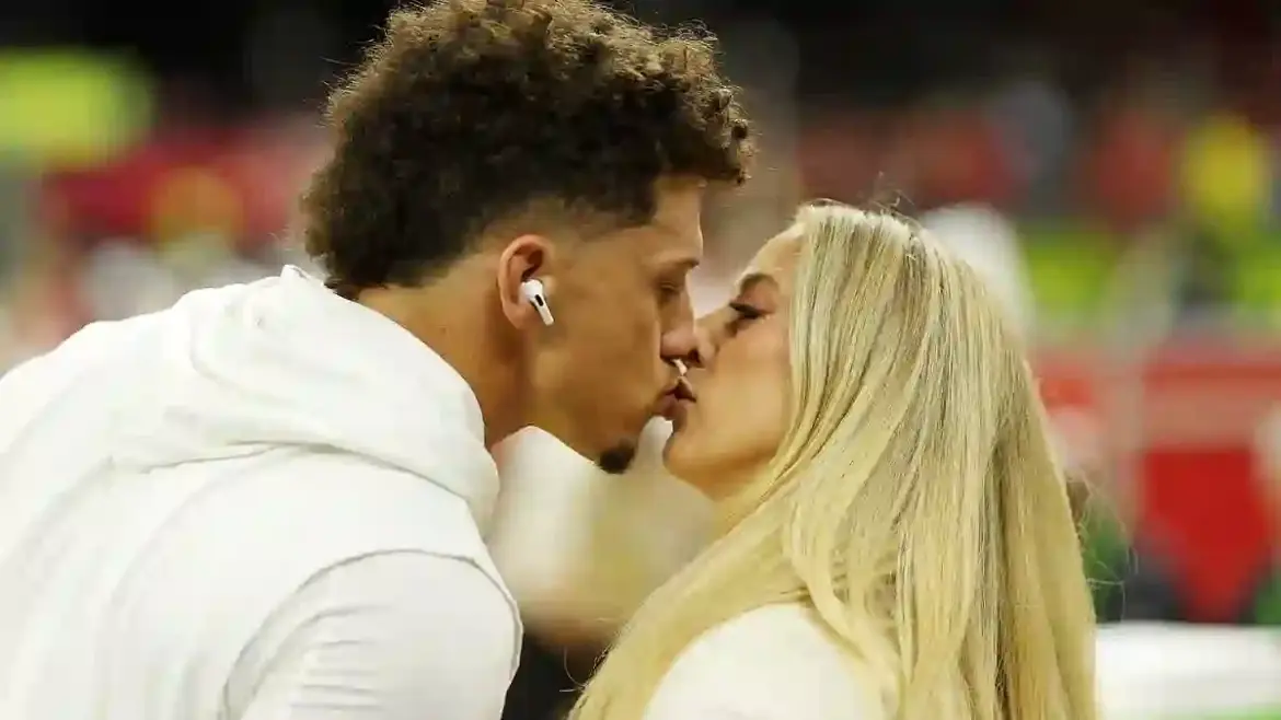 Brittany Mahomes Dazzles in $73,000 Necklace and All-White Outfit While Cheering on Husband Patrick in New Orleans Super Bowl Warm-Up