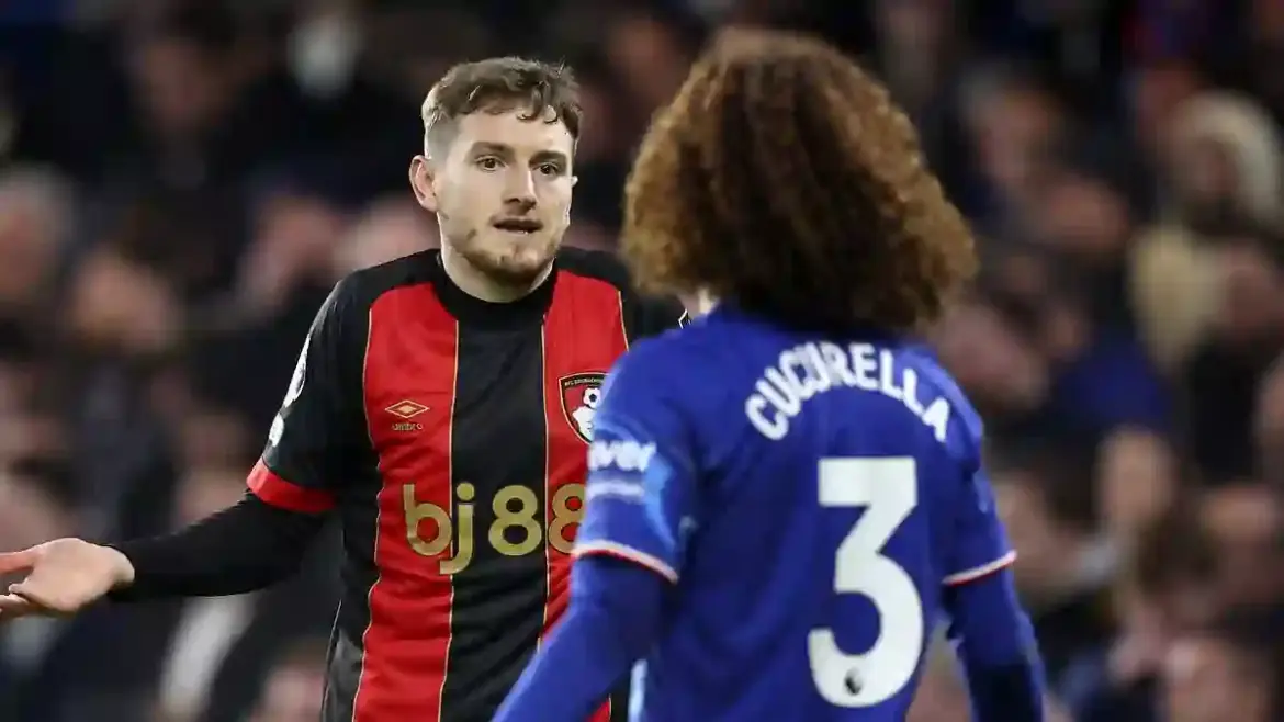 David Brooks Escapes Red Card After VAR Review for Hair-Pulling Incident Against Marc Cucurella During Bournemouth’s Draw at Stamford Bridge