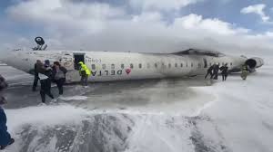 Delta flight crashes at Toronto Pearson Airport with 76 passengers onboard, leaving passengers shaken but alive