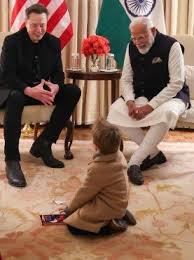 Elon Musk’s Son X Joins Father for High-Profile Meeting with Indian Prime Minister Modi in Washington