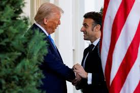 French President Emmanuel Macron Dominates Handshake Battle With Donald Trump at the White House During Tense Meeting