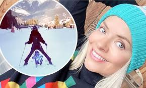 Holly Willoughby Shows Off Her Ski Skills in the Alps While Promoting Sun Lotion and Enjoying a Stylish Getaway