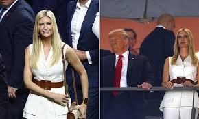 Ivanka Trump surprises Super Bowl crowd by joining Donald Trump at the Caesars Superdome in New Orleans for the big game