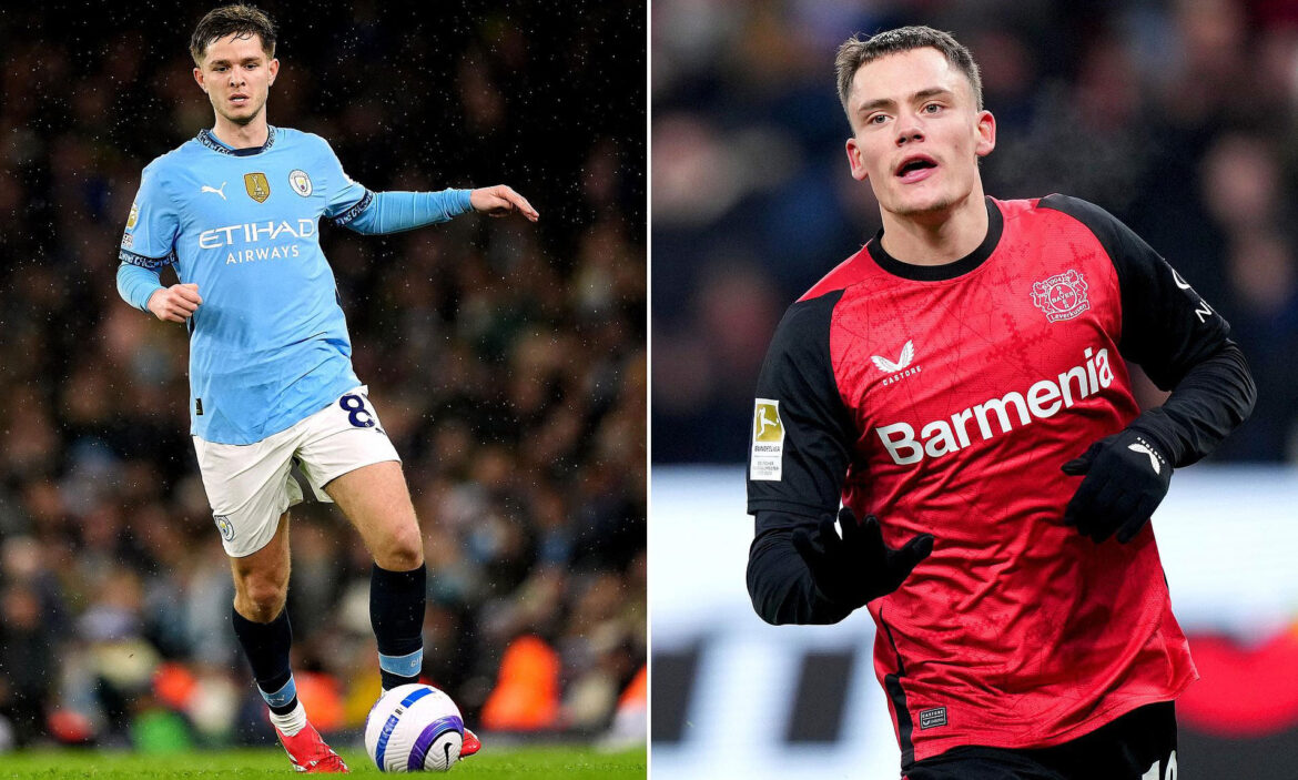 Bayer Leverkusen prepares major summer bid as Manchester City midfielder James McAtee emerges as top target to replace Florian Wirtz