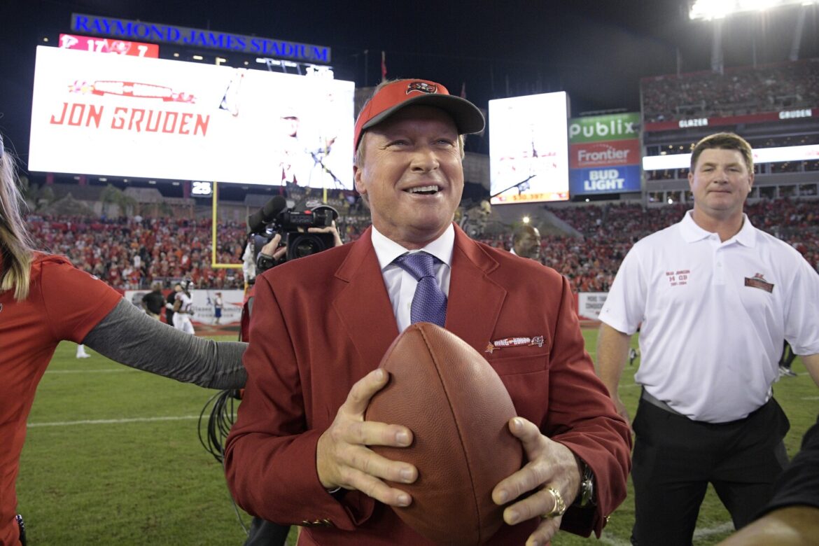 Jon Gruden secures reinstatement in the Buccaneers Ring of Honor as team reconsiders past decision to remove him over email scandal