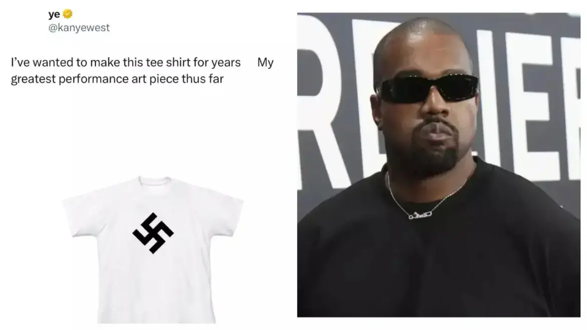 Kanye West sparks outrage with shocking swastika T-shirt idea and defiant rant after Shopify removes Yeezy store