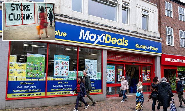 Discount retailer MaxiDeals Group files for voluntary liquidation and closes all stores amid rising costs in the UK