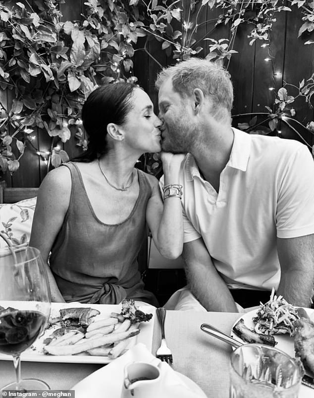 Meghan Markle posts a loving message for Prince Harry from Montecito as he continues his work at the Invictus Games in Canada