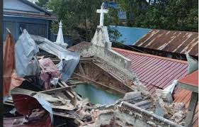 Myanmar Military Regime Bombs Newly-Designated Catholic Cathedral in Chin State Leaving Sacred Heart of Jesus Church in Ruins