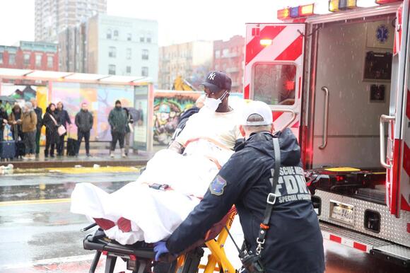 Health officials transport two suspected Ebola patients from New York City urgent care to hospital for testing and treatment