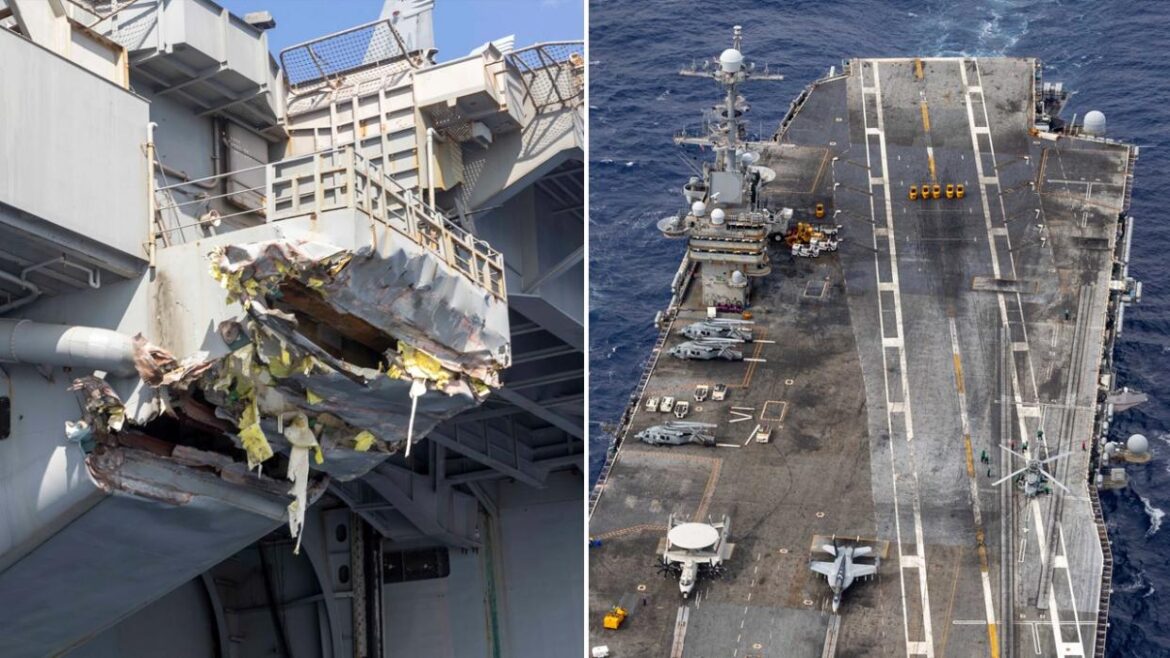 Massive USS Harry S Truman warship crashes into Panamanian merchant ship Besiktas-M near Egypt sparking concerns over maritime traffic congestion