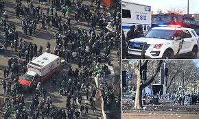 Philadelphia Eagles Fans Clash and a Shooting Breaks Out During Super Bowl Parade Celebration