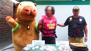 Police Officer Dressed as a Capybara Tackles Drug Suspect in Unbelievable Valentine’s Day Raid in Lima, Peru