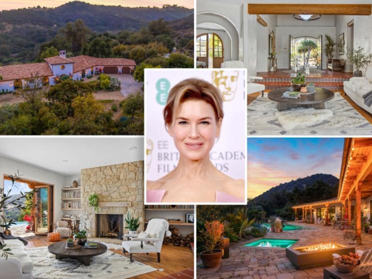 Hollywood Star Renée Zellweger Lists Her Luxurious Topanga Canyon Estate for $7.995 Million After Extensive Renovations and Price Increase